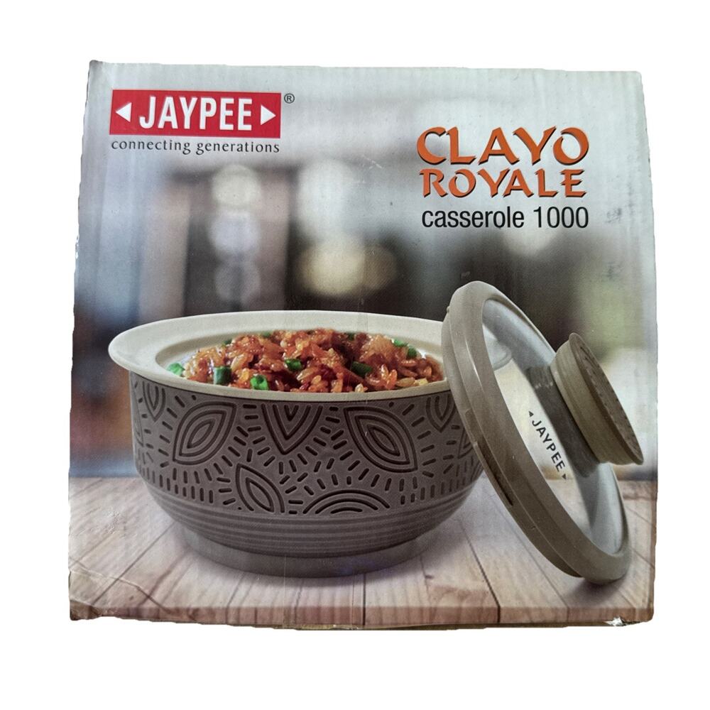 Jaypee Clayo Royale Casserole 1000 Insulated Serving Bowl 925ml